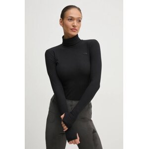 Majica dugih rukava The North Face Turtle za žene, boja: crna, s dolčevitom, NF0A89C2JK31