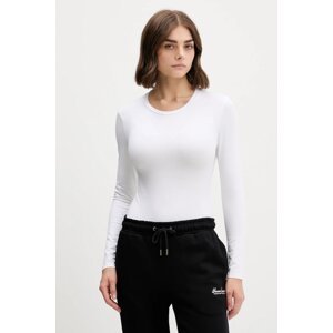Majica dugih rukava Guess Jeans za žene, boja: crna, W4BP41 J1314