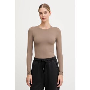 Majica dugih rukava P.E Nation Foundation LS za žene, boja: siva, 243L265