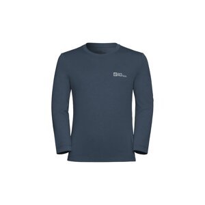 Dječja majica dugih rukava Jack Wolfskin melanž, 1610321
