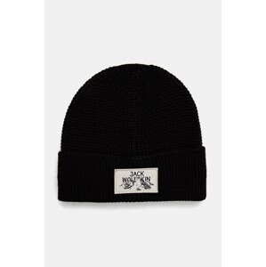 Kapa Jack Wolfskin boja: crna, od debelog pletiva, A61610