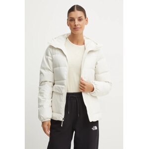 Pernata jakna The North Face Gotham za žene, boja: bež, za zimu, NF0A84IWQLI1