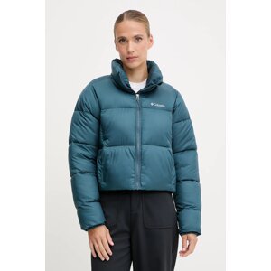 Jakna Columbia Puffect Colorblock boja: zelena, za zimu, 2088501