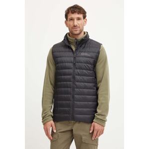 Pernati prsluk za trening Jack Wolfskin Pilvi boja: crna, za prijelazno razdoblje, 1207711