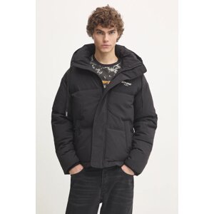 Jakna Sixth June za muškarce, boja: crna, za zimu, oversize, 25280
