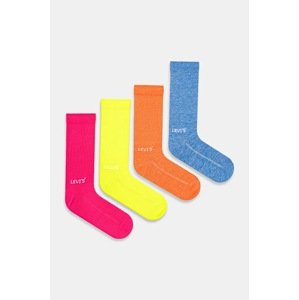 Čarape Levi's 4-pack boja: ružičasta, 37157-1170
