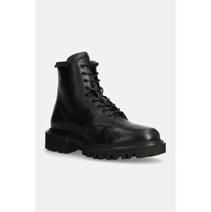 Kožne cipele AllSaints Vaughan Boot za muškarce, boja: crna, M049FB