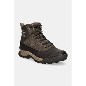 Kožne cipele Sorel BUXTON LITE LACE PLUS WP za muškarce, boja: smeđa, 2084871245