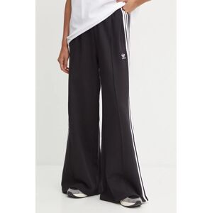 Donji dio trenirke adidas Originals Adicolor boja: crna, s uzorkom, IY7255