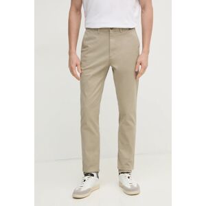 Hlače Calvin Klein za muškarce, boja: crna, uski kroj, K10K113696