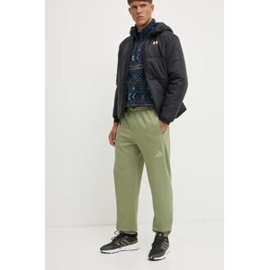 Hlače adidas All SZN za muškarce, boja: zelena, bez uzorka, IY4127