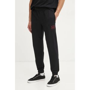 Homewear hlače HUGO boja: crna, bez uzorka, 50525246