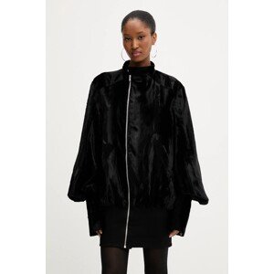 Haljina PRESSIAT boja: crna, mini, oversize, PRE413FW24