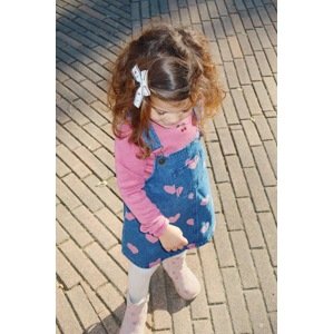 Dječja traper haljina Konges Sløjd MAGOT OVERALL DRESS GOTS mini, širi se prema dolje, KS101588