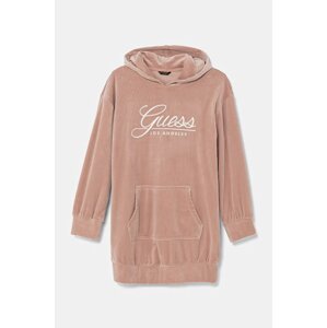Dječja haljina Guess boja: ružičasta, mini, ravna, J4BK16 KCH92