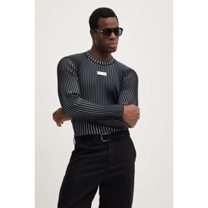 Pulover Versace Jeans Couture za muškarce, boja: crna, 77GAFM04 CMN67
