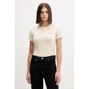 Majica kratkih rukava Guess Jeans za žene, boja: zelena, W4YI02 J1314