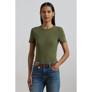 Majica kratkih rukava Lauren Ralph Lauren za žene, boja: žuta, 200807563
