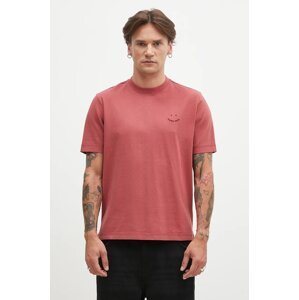 Pamučna majica PS Paul Smith za muškarce, boja: ružičasta, s aplikacijom, M2R.965XE.N22116
