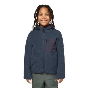 Dječja dukserica Jack Wolfskin ICE CURL HOOD boja: ružičasta, s kapuljačom, bez uzorka