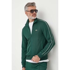Dukserica Lacoste za muškarce, boja: zelena, bez uzorka