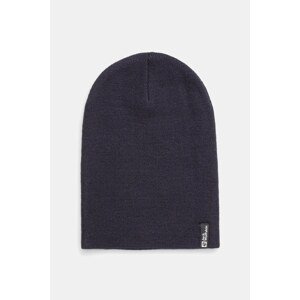 Kapa Jack Wolfskin boja: tamno plava, od debelog pletiva, 1903892