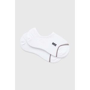 Čarape BOSS 2-pack za žene, boja: bijela, 50502091
