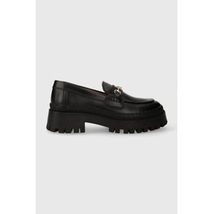 Kožne mokasinke Filling Pieces Loafer Sierra za žene, boja: crna, ravni potplat, 44223051861