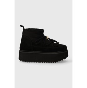 Čizme za snijeg od brušene kože Inuikii Classic Low Platform boja: crna, 75104-105