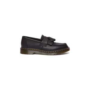 Kožne mokasinke Dr. Martens Adrian za žene, boja: crna, ravni potplat, DM22760001