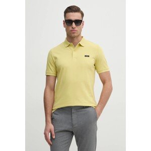 Polo majica Calvin Klein za muškarce, boja: žuta, bez uzorka, K10K111196