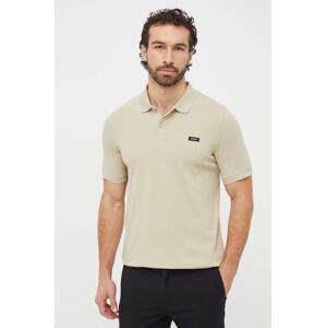 Polo majica Calvin Klein za muškarce, boja: zelena, bez uzorka, K10K111196