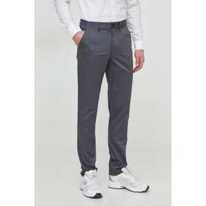 Hlače Calvin Klein za muškarce, boja: siva, chinos kroj, K10K110963