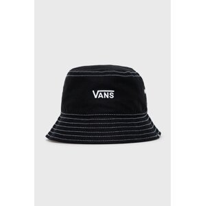 Pamučni šešir Vans boja: crna, pamučni