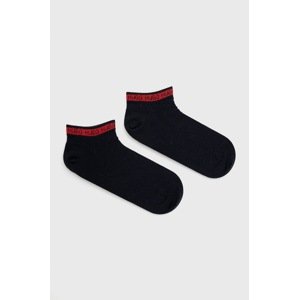 Čarape HUGO (2-pack) za muškarce, boja: tamno plava, 50477874