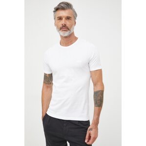Pamučna majica BOSS boja: bijela, jednobojni model, 50475284