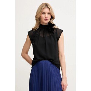 Bluza Silvian Heach MANGUE za žene, boja: crna, bez uzorka, CVP25016BL