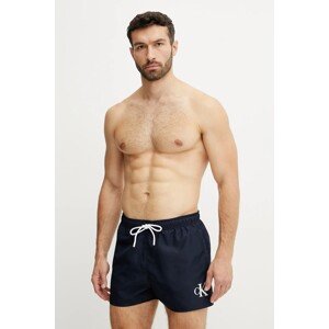 Kratke hlače za kupanje Calvin Klein boja: tamno plava, KM0KM01099
