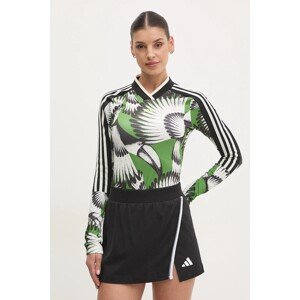 Majica dugih rukava adidas x Farm Rio boja: zelena, JD6274