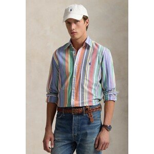 Pamučna košulja Polo Ralph Lauren Sport Shirt za muškarce, boja: tamno plava, regular, s button-down ovratnikom, 710968964