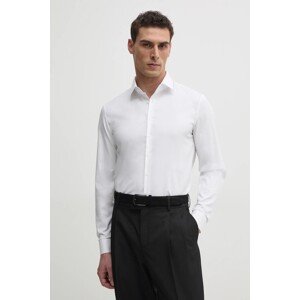 Košulja Calvin Klein za muškarce, boja: bijela, slim, s klasičnim ovratnikom, K10K114298