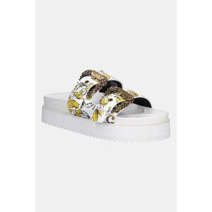 Natikače Versace Jeans Couture za žene, boja: bijela, s platformom, 78VA3SM1 ZS366 G03