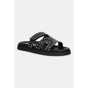 Kožne natikače Steve Madden Missile-S za žene, boja: crna, SM11003772