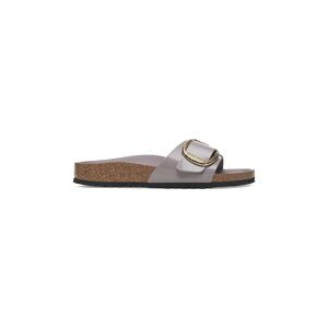 Kožne natikače Birkenstock Madrid Hammered Big Buckle za žene, boja: ljubičasta, 1029843