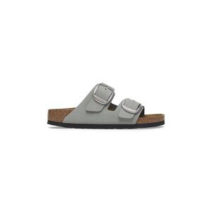 Natikače od nubuk kože Birkenstock Arizona Big Buckle za žene, boja: siva, 1029291