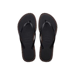 Japanke Havaianas SLIM FLATFORM za žene, boja: crna, 4149928.0090