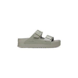 Kožne natikače Birkenstock Arizona Flex Platform Birkenstock x Papillio za žene, boja: siva, s platformom, 1026913