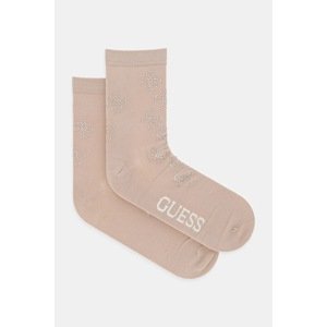 Čarape Guess boja: bež, O5RY02 KBZU0