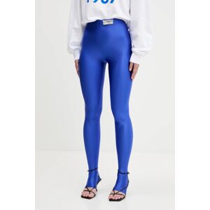 Tajice Fiorucci Electric Blue Semi-Footed Leggings bez uzorka, W02SMBPA372LY01BL06