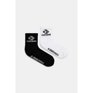 Čarape Converse 2-pack boja: crna, E1344W-2010
